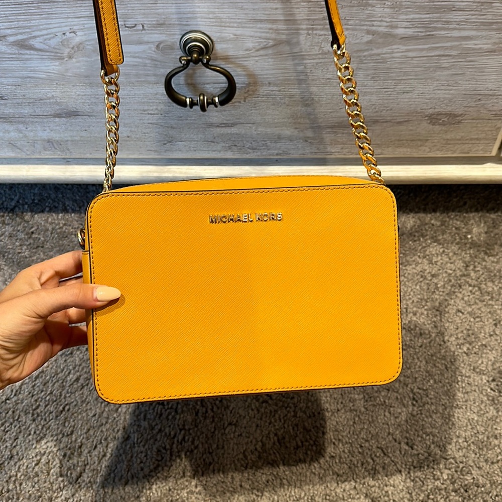 Michael Kors marigold cross body bag